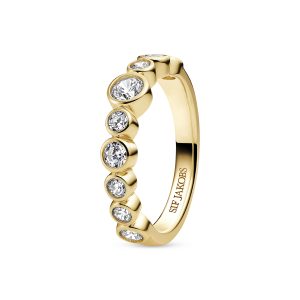 Sardinien forgylt sølv ring