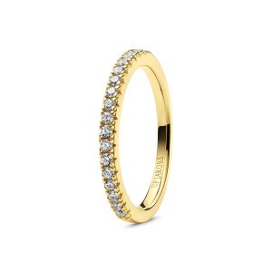 ELLERA RING forgylt sølv m/ cz