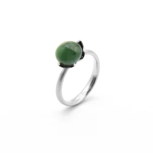 Dolce sølv ring liten m/Jade