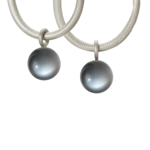 Globe par anheng sølv m/ månesten