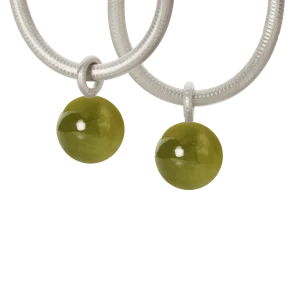 Globe par anheng sølv m/ Vesuvian