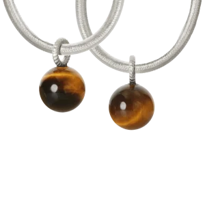 Globe par anheng sølv m/ tigerøye