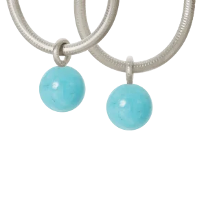 Globe par anheng sølv m/ turkis