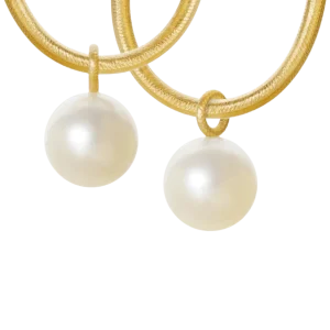 Globe par anheng gull m/ stor ferskvannsperle