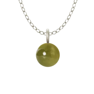 Globe Single anheng sølv m/ Vesuvian