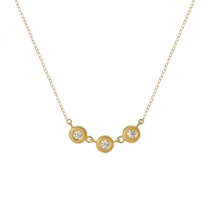 Glory Trio kjede stor 0,33ct