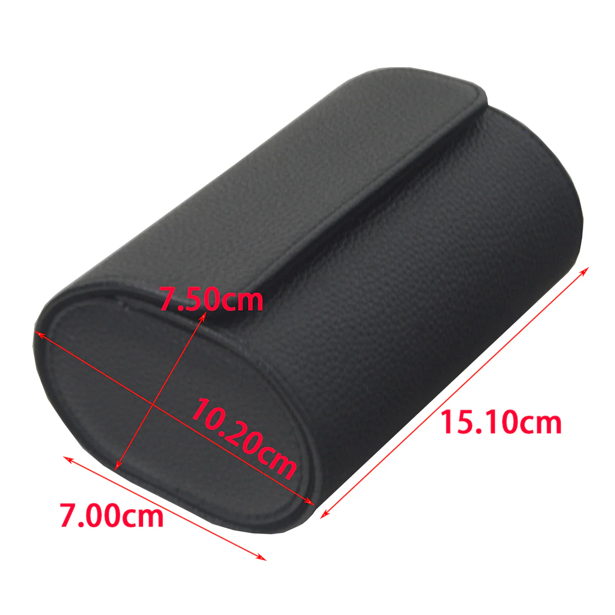 Klokkeboks Travel med 2 puter, sort - Bilde 3