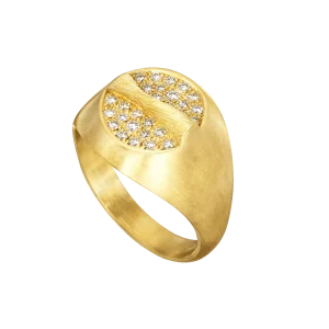Relief Ring gull m/ diamanter