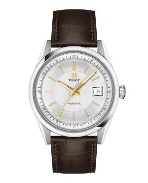 Tissot Visodate 39mm - Sølv, rem