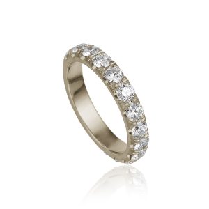 Eternity Ring hvitt gull