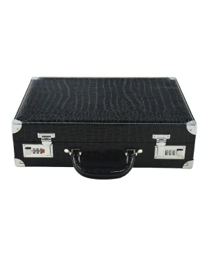 Klokkekoffert med 21 puter og lås