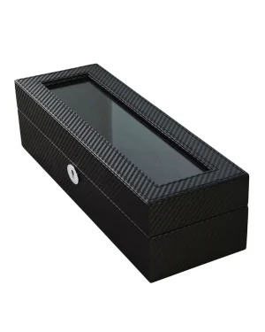 Klokkeboks 6 puter, sort