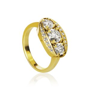 Halo Ring gult gull