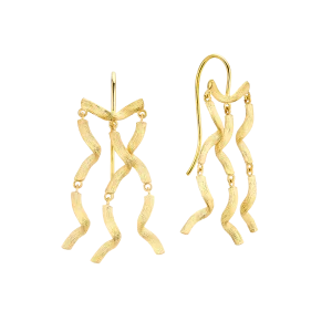 Vega Cascade Curl lang gull ørepynt