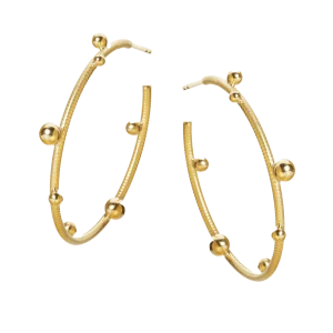 Delphis store øreringer 18K gull