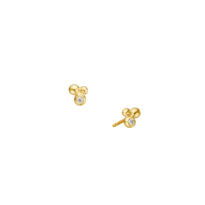 Delphis Drop 3 mini gull ørepynt