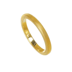 Curve Ring 2,5 mm gult gull