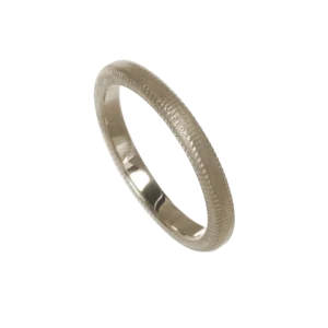 Curve Ring 2,5 mm hvitt gull