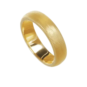 Curve Ring 5,5 mm gult gull