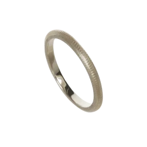 Curve Ring 2,0 mm hvitt gull