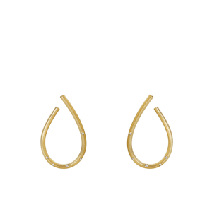 Kharisma øreringer gull mellom m/ diamanter