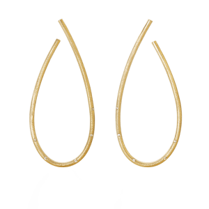 Kharisma øreringer gull Mega m/ diamanter