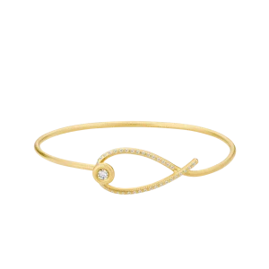 Kharisma gull armring m/ diamanter