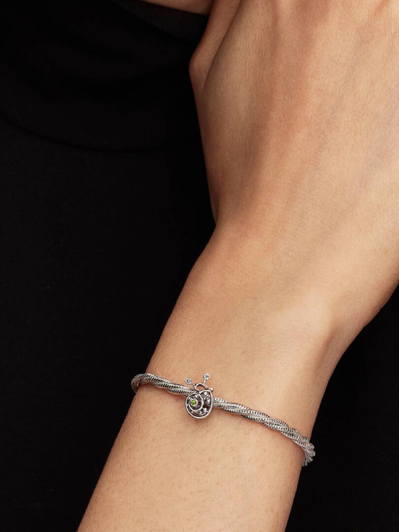 Sølv Snegle Openwork Charm - Bilde 2