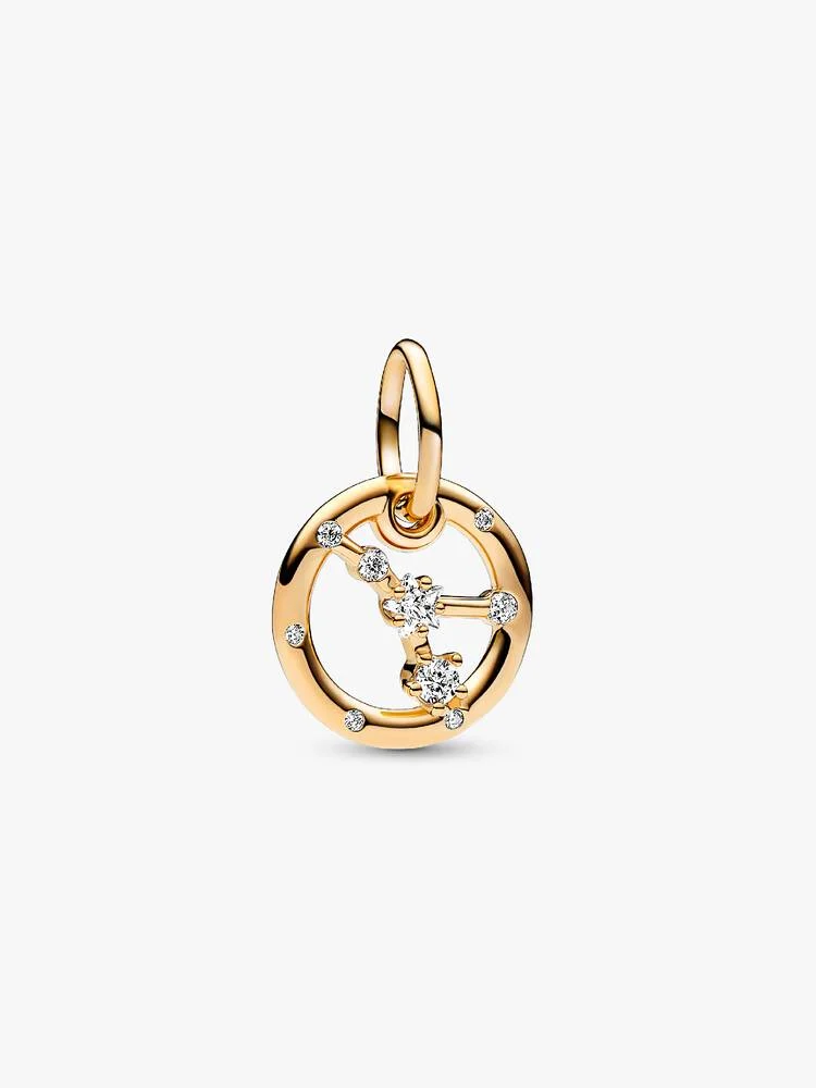 Forgylt Stjernetegn charm m/ cubic zirkonia - Bilde 8