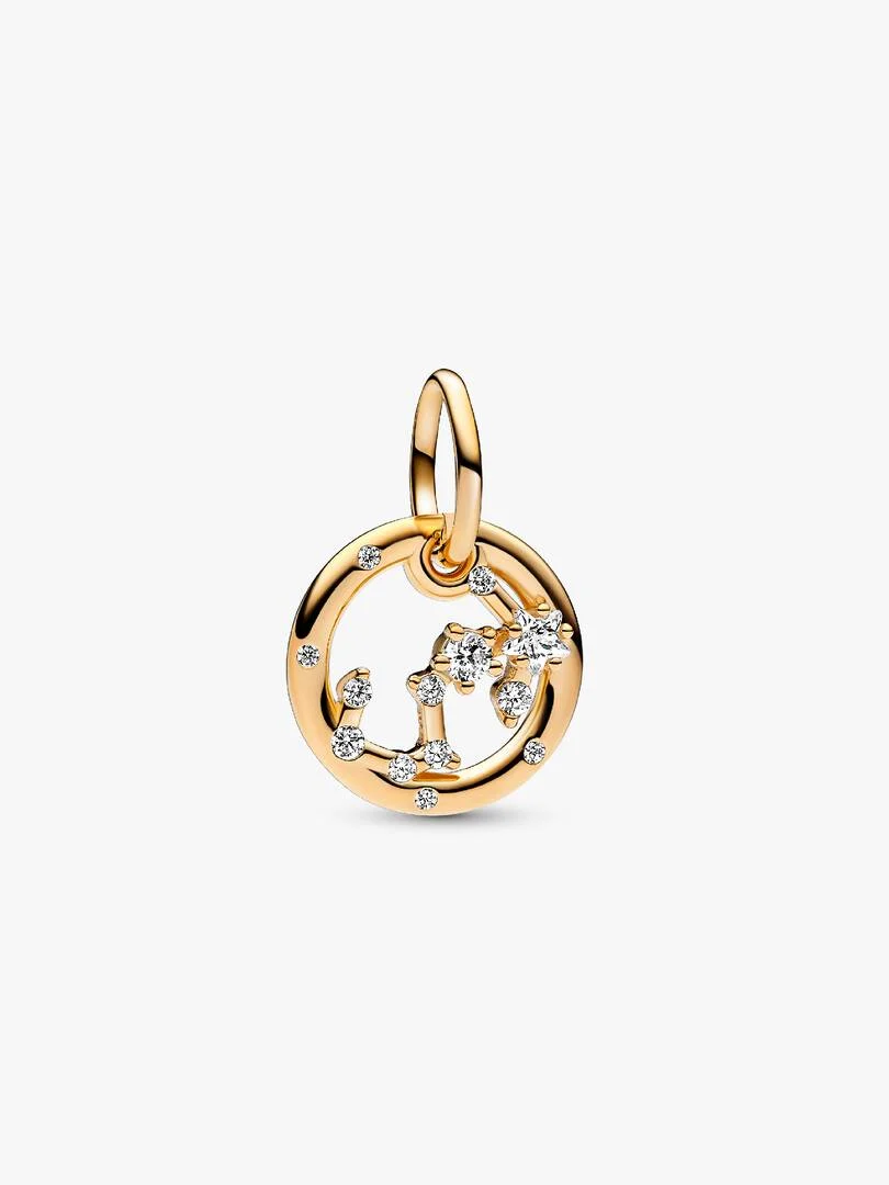 Forgylt Stjernetegn charm m/ cubic zirkonia - Bilde 5