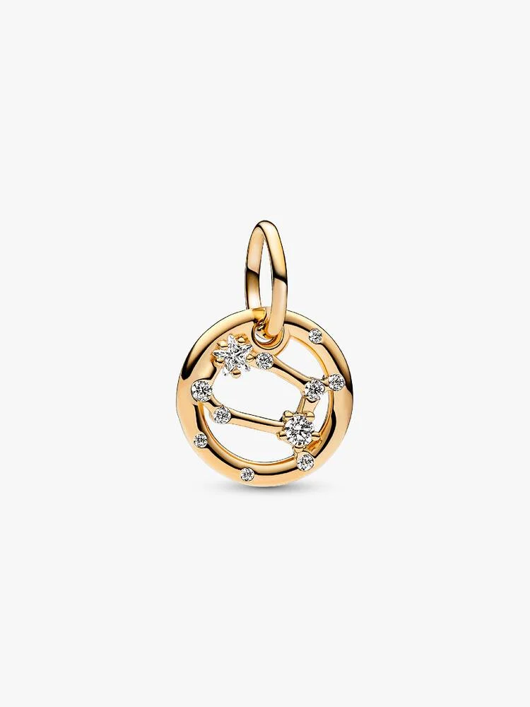 Forgylt Stjernetegn charm m/ cubic zirkonia - Bilde 10