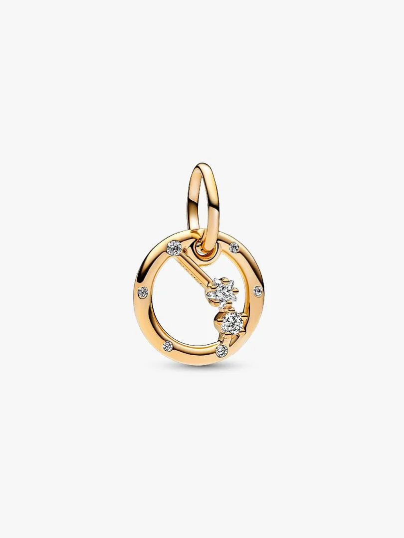 Forgylt Stjernetegn charm m/ cubic zirkonia - Bilde 12