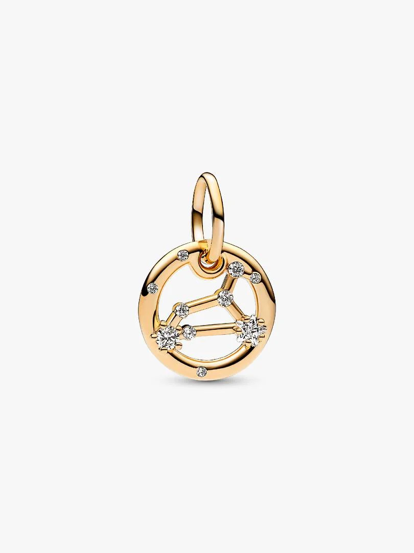 Forgylt Stjernetegn charm m/ cubic zirkonia - Bilde 9