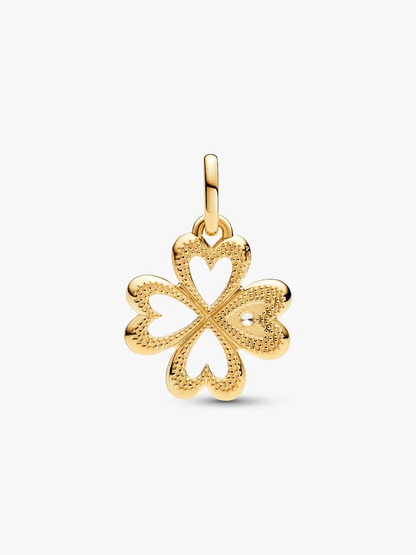 Forgylt Pandora ME Hjerte Firkløver Flat Charm - Bilde 4