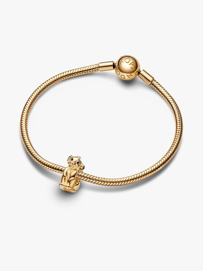 Forgylt Disney Løvenes Konge Simba Charm - Bilde 5