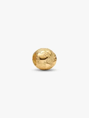 Forgylt Strukturert Jordklode Mini Charm