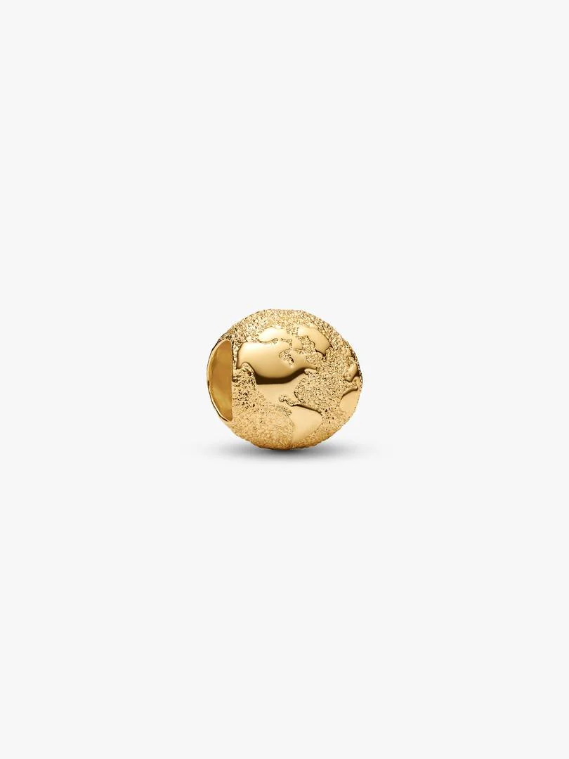 Forgylt Strukturert Jordklode Mini Charm