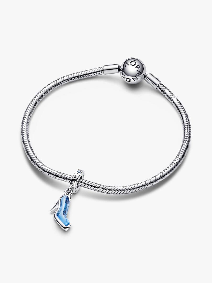 Sølv Disney Askepotts Glassko Hengende Charm - Bilde 5