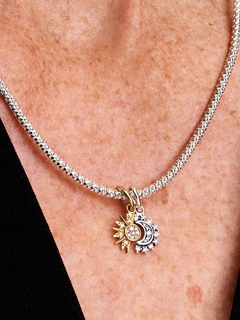 Delbar Sol og Måne Hengende Charm - Bilde 6