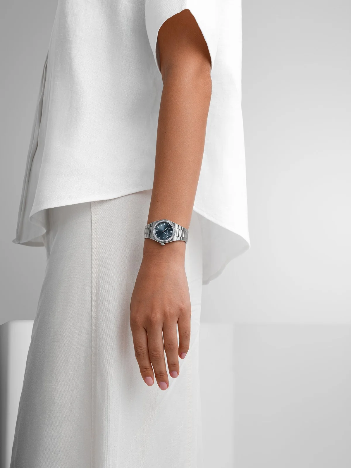 Raymond Weil A.R.T lady 30mm - Blågrønn m/ diabezel - Bilde 4