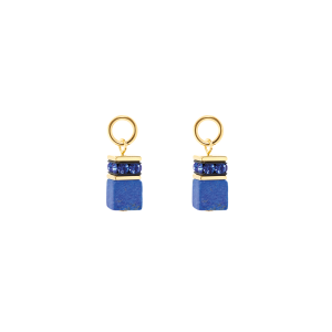 Coeur de Lion EAR ME UP Charm GeoCUBE® gull-blå