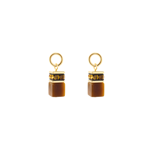 Coeur de Lion EAR ME UP Charm GeoCUBE® gull-brun