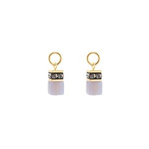 Coeur de Lion EAR ME UP Charm GeoCUBE® gull-grå