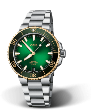 Aquis Date Caliber 400 Grønn- 41,5mm Bicolour - lenke