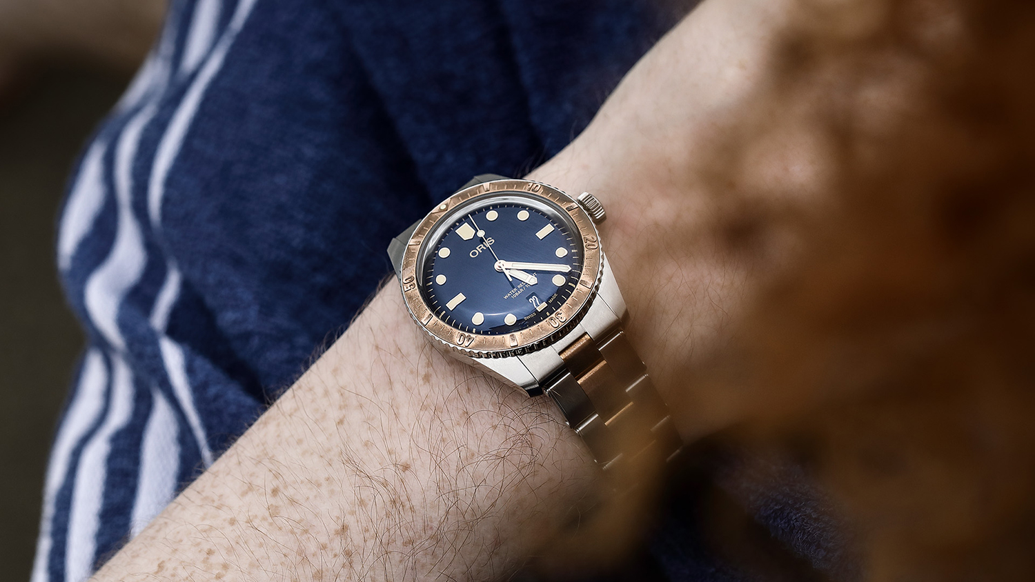 Divers Sixty five Stål-Bronse Blå 40mm - Bilde 5