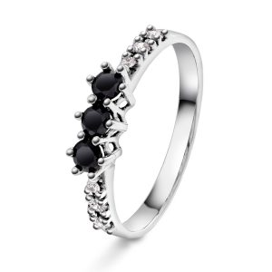 EC1914 Ring i gull med diamant 0,10 ct TWSI, hvitt gull