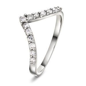 EC1914 Ring i gull med diamant 0,26 ct WSI, hvitt gull