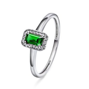 EC1914 Ring i gull med diamant 0,05 ct WSI, hvitt gull