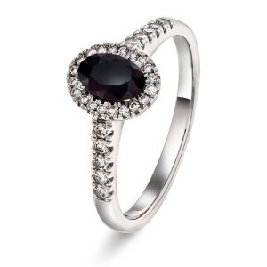 EC1914 Ring i gull med diamant 0,25 ct WSI, hvitt gull