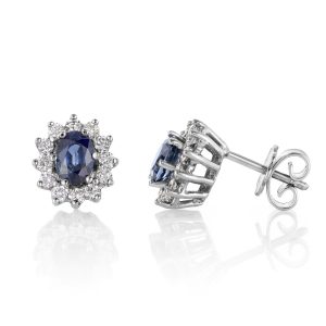 EC1914 Øredobber i gull med diamant 0,48ct TWSI, hvitt gull